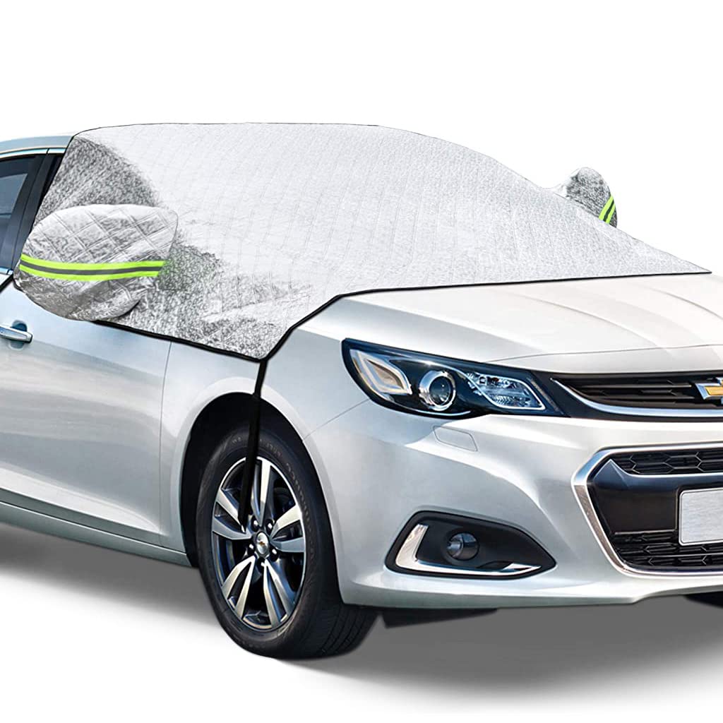 STHIRA Car Windshield Sun Shade Magnet Installation Car Windshield Sun Shade with Reflective Rearview Mirror Cover, Universal Windproof Car Windshield Sun Shade 240*148cm STHIRA Car Windshield Sun Shade Magnet Installation Car Windshield Sun Shade with Reflective Rearview Mirror Cover, Universal Windproof Car Windshield Sun Shade 240*148cm